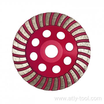 Continuous turbo cup grinding wheel